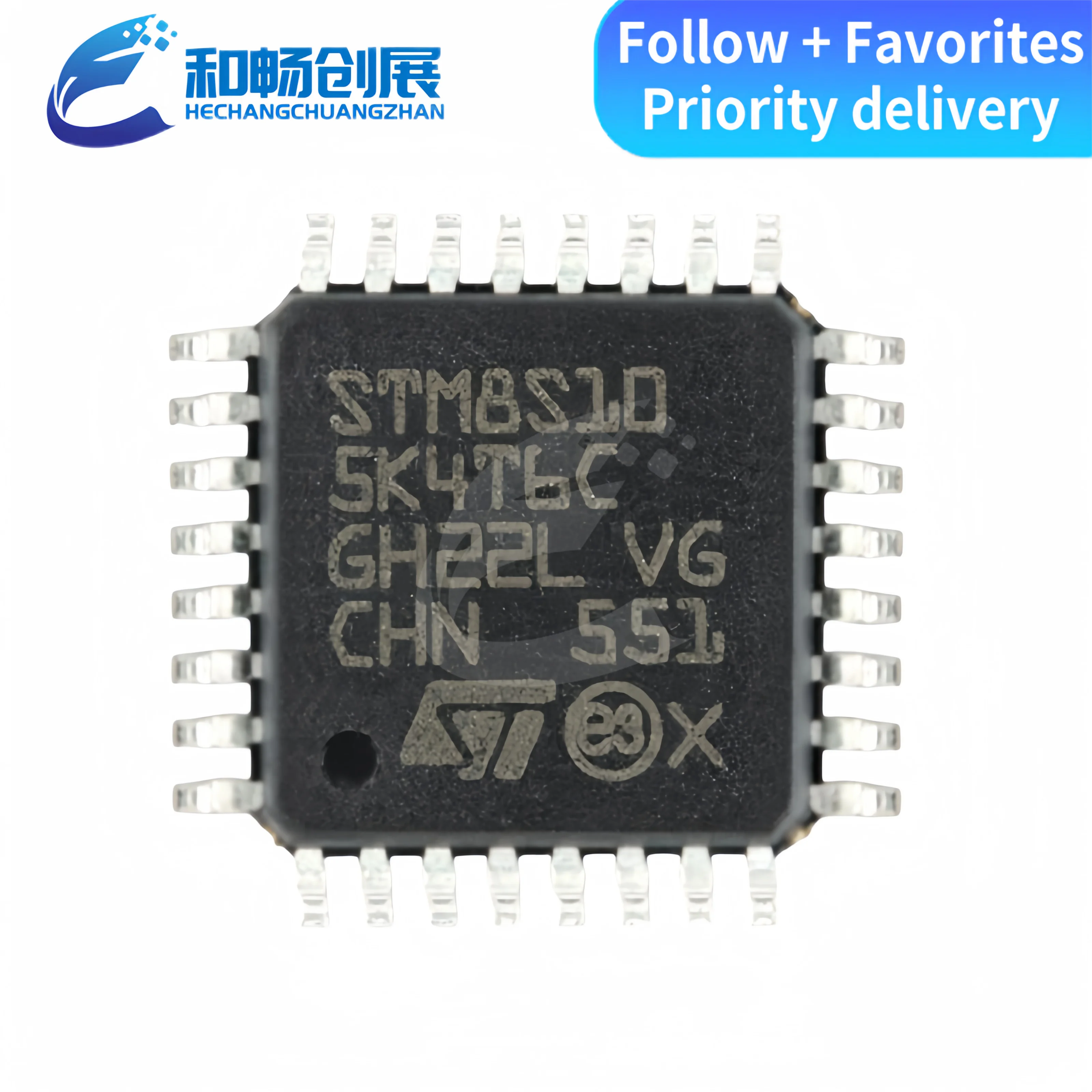 

Новый оригинальный STM8S105K4T6C LQFP-32 16 МГц/16 КБ флэш-память/8-битный микроконтроллер MCU