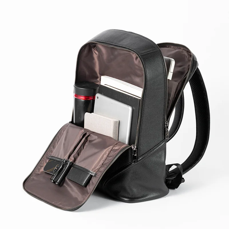 Cowhide Genuine Leather Backpack Men Travel Bags High Quality Laptop Backpack Male Shool Bags For Teenager Boys School Backpacks