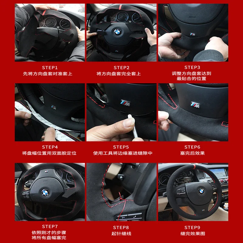 Funda de cuero para volante de coche, cosida a mano, color negro, para  Renault Clio 4 IV 2012-2016 Captur 2013 2014 2015 2016 - AliExpress