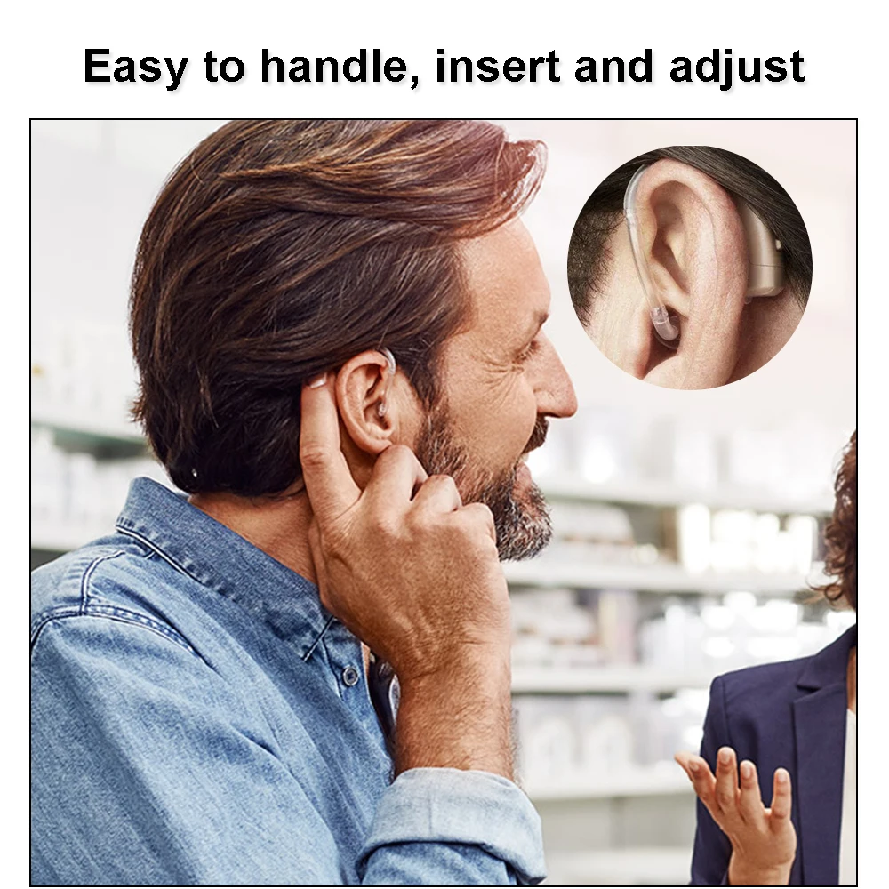 Signia Siemens Hearing Aids Original 120dB High Power Digital Chip 4/6/8 Channel BTE Hearing Aids for Moderate to Severe Loss 6