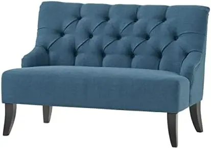 

Fabric Settee, Dark Blue