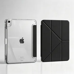 Smart Cover Tablet Case for Apple iPad Air, Pro, and Mini Series (Y - Black)