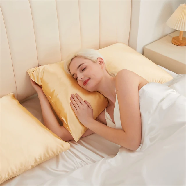 Silk Pillow Case Funda De Almohada De Seda Satinada 50x75cm