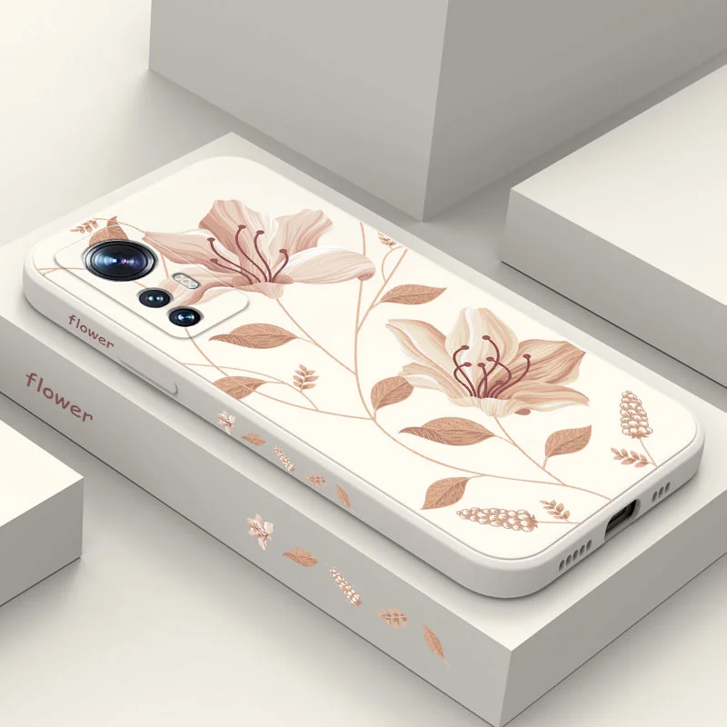 Delicate Blossoms Phone Case For Xiaomi Mi 15T 14T 14 13 13T 12 12T 11 11T Ultra 10 10T Pro Lite 5G Liquid Silicone Cover