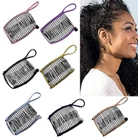 Magic Vintage Banana Hair Comb Lazy Hair Clips Braiders Flexible Stretchable Double Slide Insert Combs Hairpins Hair Accessories 1