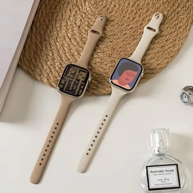 สายซิลิโคนบางสำหรับ Apple Watch ทุกรุ่น