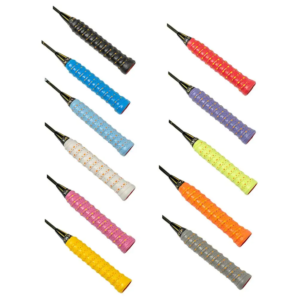 Description Picture 6 of itemNon-slip Tennis Breathable Padel Accessories Sport Grip Winding Rod Tape Sweatband Fishing Racket Badminton Grip Overgrip S D7L4