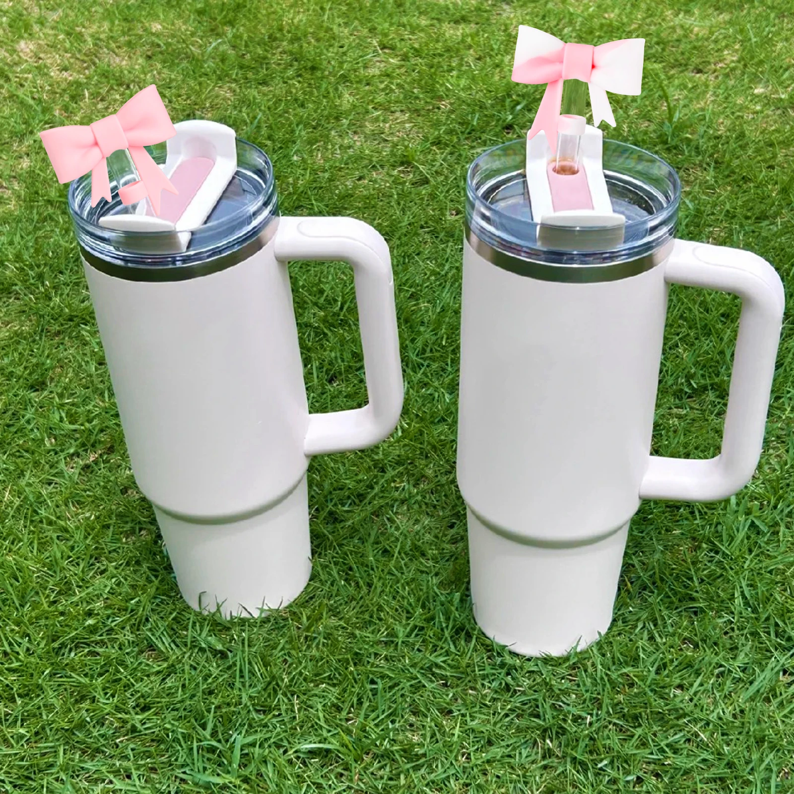 Oddyami Stanley Cup Accessories Set - Silicone Boot Sleeve & Bow Straw Cover For 30oz & 40oz Tumblers - View #11