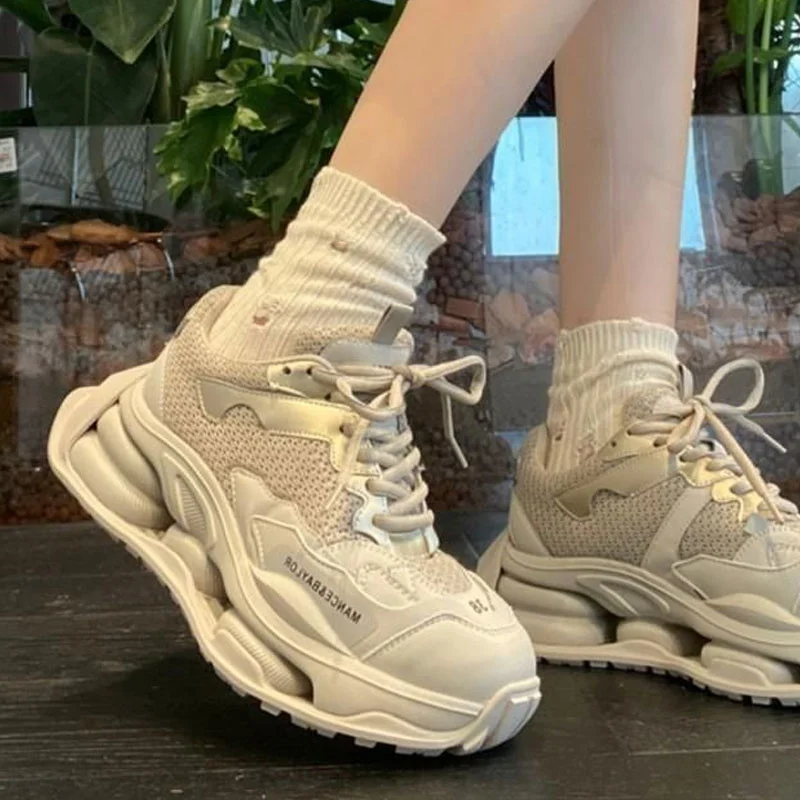 

White Black Men Women Chunky Shoes 2023 Design Casual Shoes for Woman 41 42 43 Fashion Light Male Tenis Sports Fitness Footwear