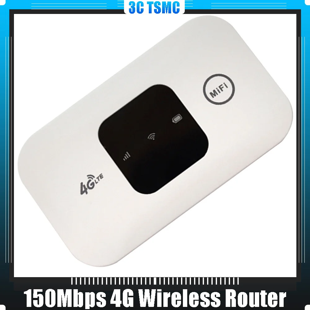 4G Pocket WiFi Router 2100mAh Mobile Hotspot with SIM Card Slot ...