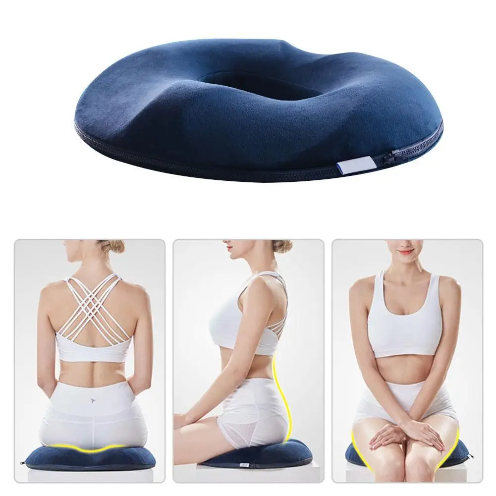 Donut Pillow Seat Cushion For Office & Home Chairs, Memory Foam Donut Chair Cushions For Postpartum Pregnancy & Hemorrhoids 6
