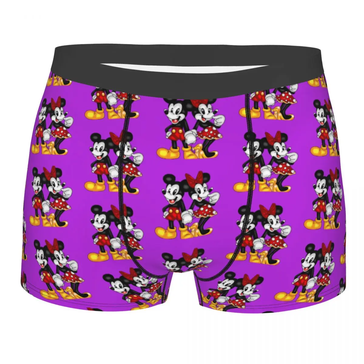 

Mickey Mouse Minnie Underwear Men Print Custom Disney Cartoon Boxer Shorts Panties Briefs Soft Underpants
