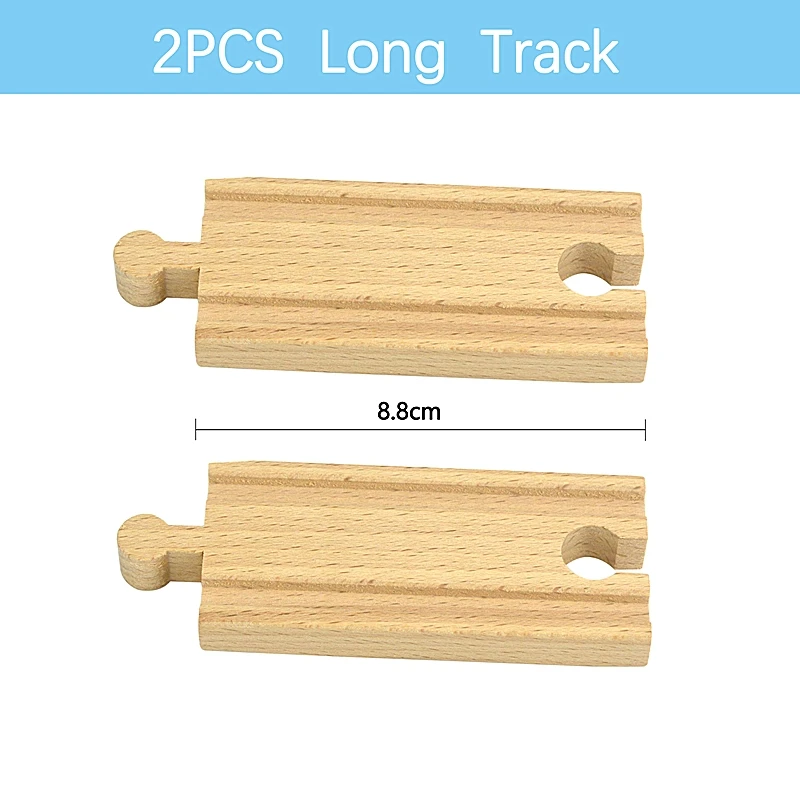 Wooden Railway Train Track Connectors - Beech Wood Accessories
