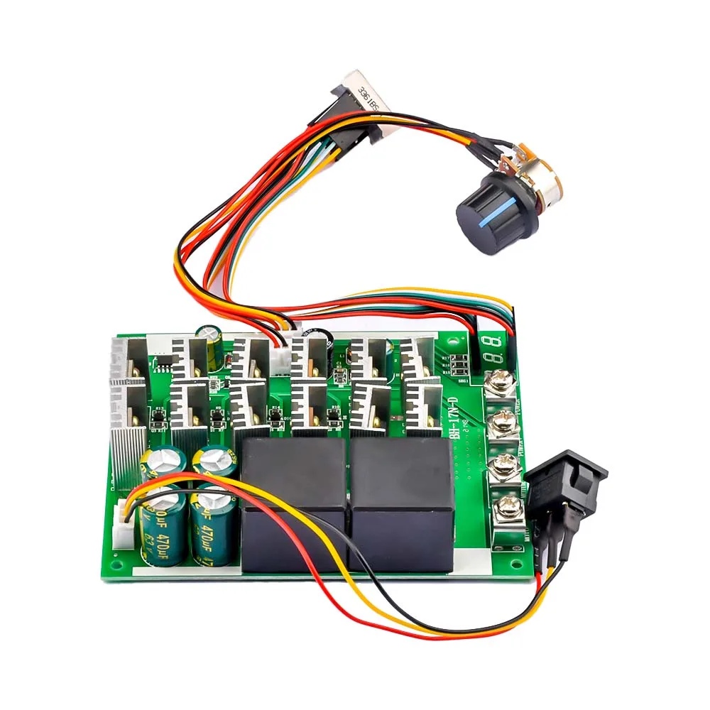60A 10-55V PWM Speed Controller Module Forward Reversal Adjustable DC Motor 12V 24V 36V 48V MAX 100A Power Supply Accessories