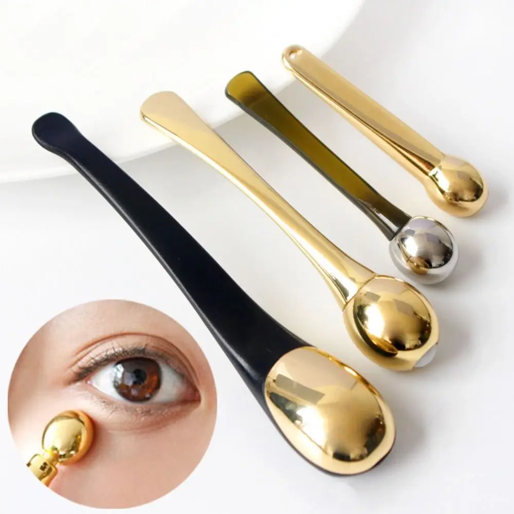 Eye Roller Massage Stick Eye Cream Scoop Applicator Spatulas Anti Wrinkle Alloy Facial Spoon Face Care Tool