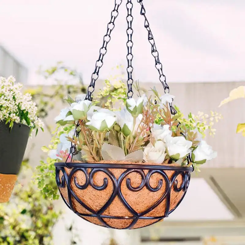 Hanging basket flowerpot coconut palm indoor flower pot hanging basket flower pots hanging plant indoor and outdoor flower pot