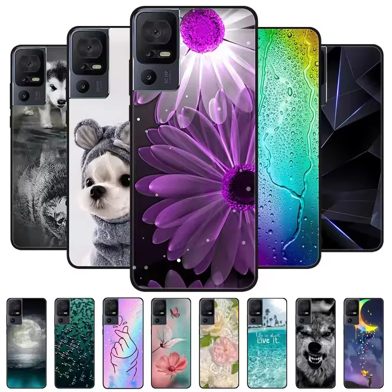 Black Lion and Wolf Silicone Soft Phone Case - Protective Shell