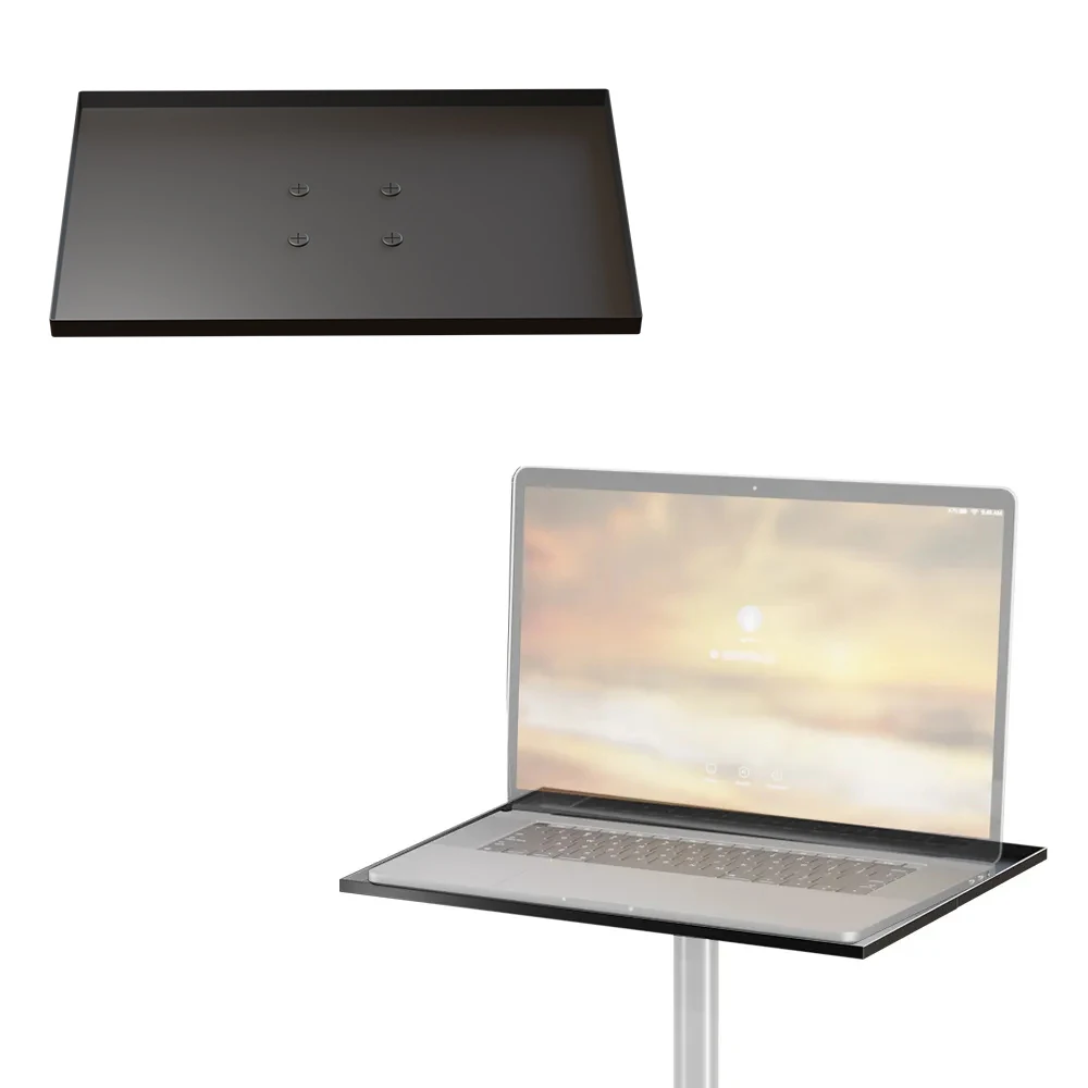 

SH 29cmX39cm Projector Metal Tray With 1/4" Screw For Standing Desk Outdoor Computer Desk Stand for Studio