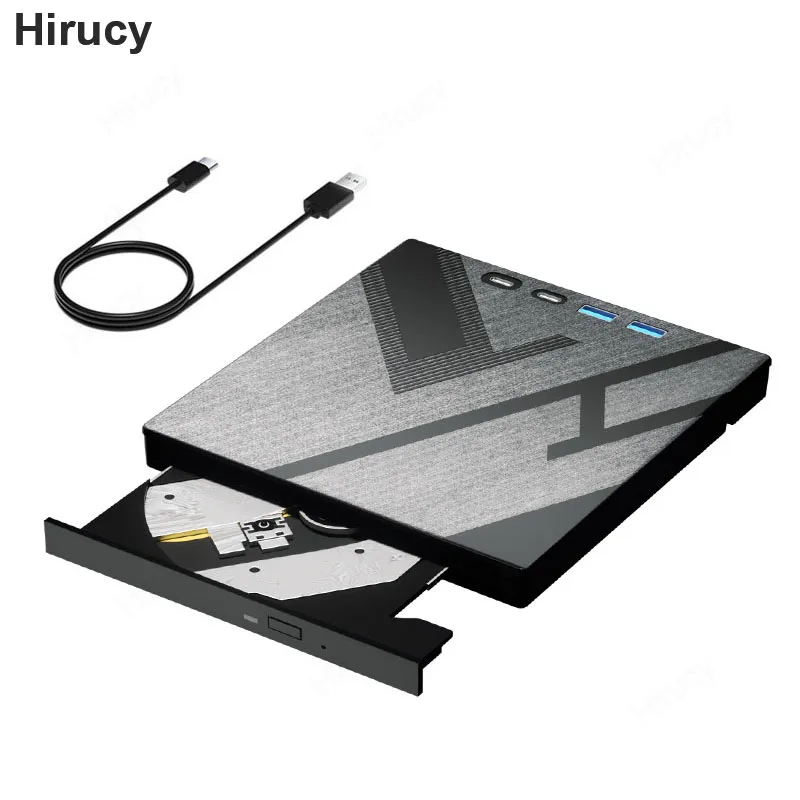 7 ב 1 טשטוש חיצוני כונן אופטי למחשב נייד usb 3.0 סוג-c bd dvd CD-RW נגן נייד עם חריץ כרטיס sd/tf כרטיס