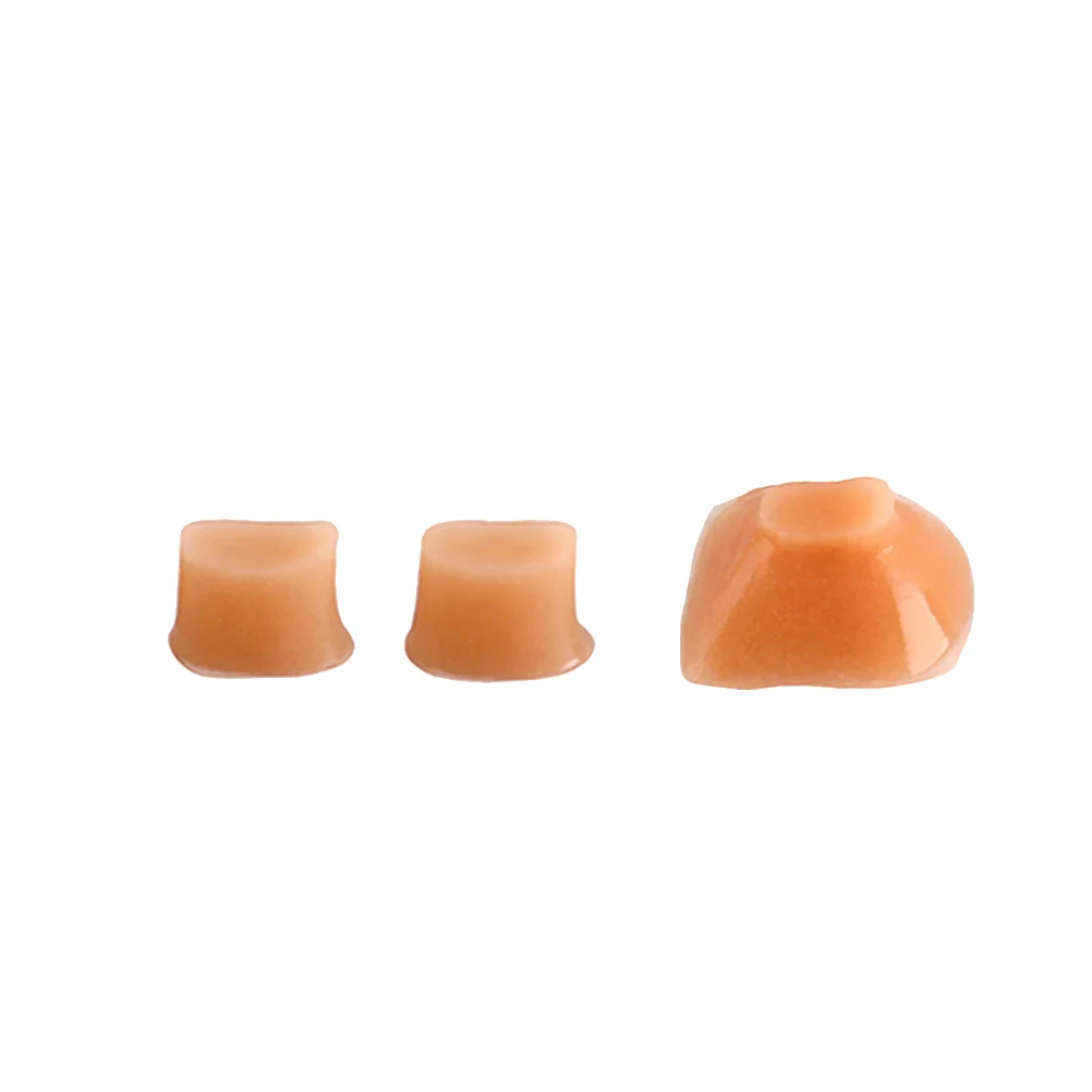 

3pcs Silicone Flute Key Plugs Open Hole Plug Covers Flutes Repair Parts Accessories for Flute Wind Instrument ( Light Brown )