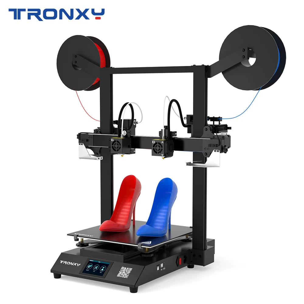 

2023 Tronxy Gemini S IDEX Independent Dual Extruder 3D Printer Multicolor 2 Color 2 Head FDM Mirror Copy Printing Machine