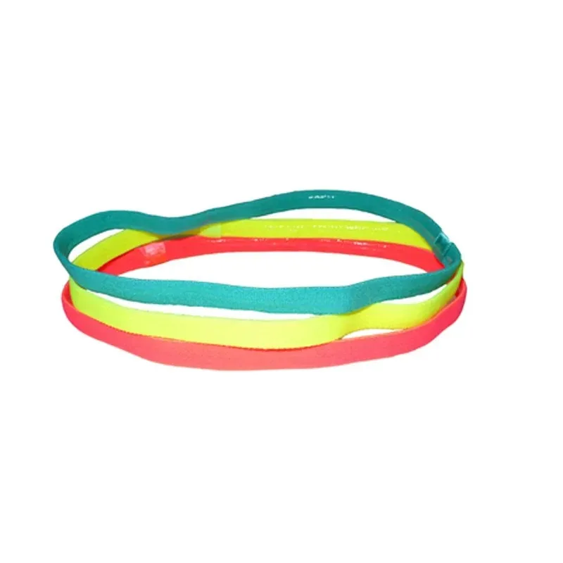 1-10PC Candy Color Women Men Yoga Hair Bands Sports Headband Non-slip Running Elastic Rubber Sweatband Football Hair Accessories