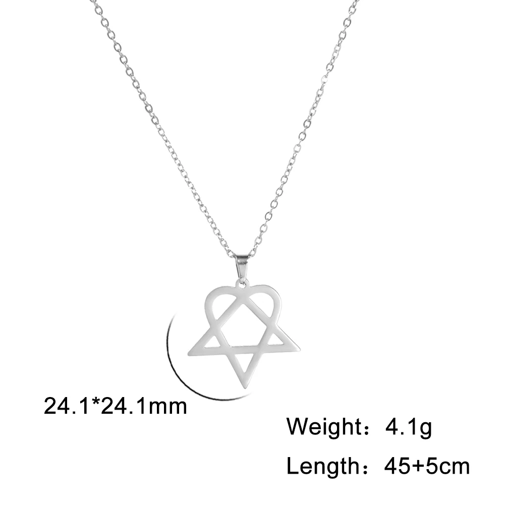■ENGBROX■ aurora heart star necklace EBNL25037 Crystal Spiked Heart | Aurora - Bunny Paige