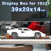 Acrylic display box for lego 10337 display case for Lamborghini Countach building block dustproof clear model car storage box 1