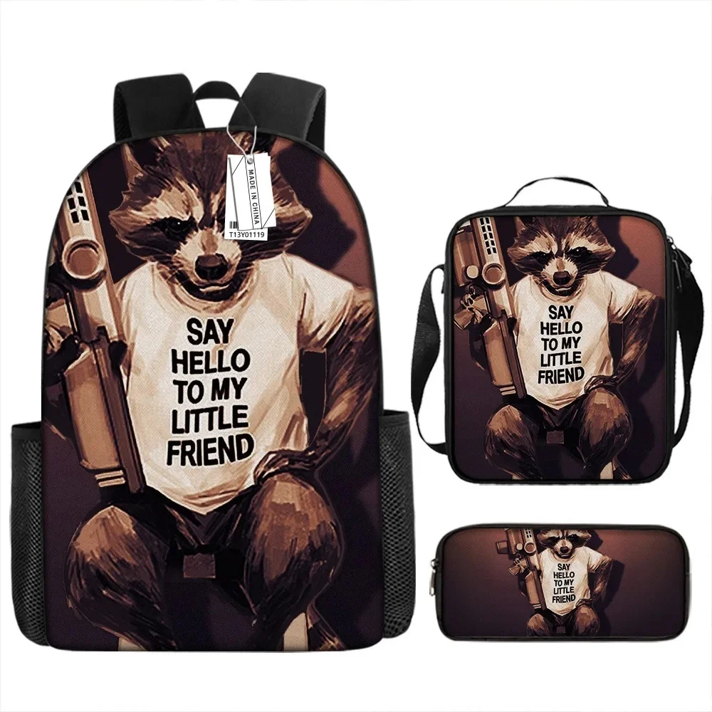 Style 13 + three-piece set (17-inch backpack + shoulder bag + pencil case)