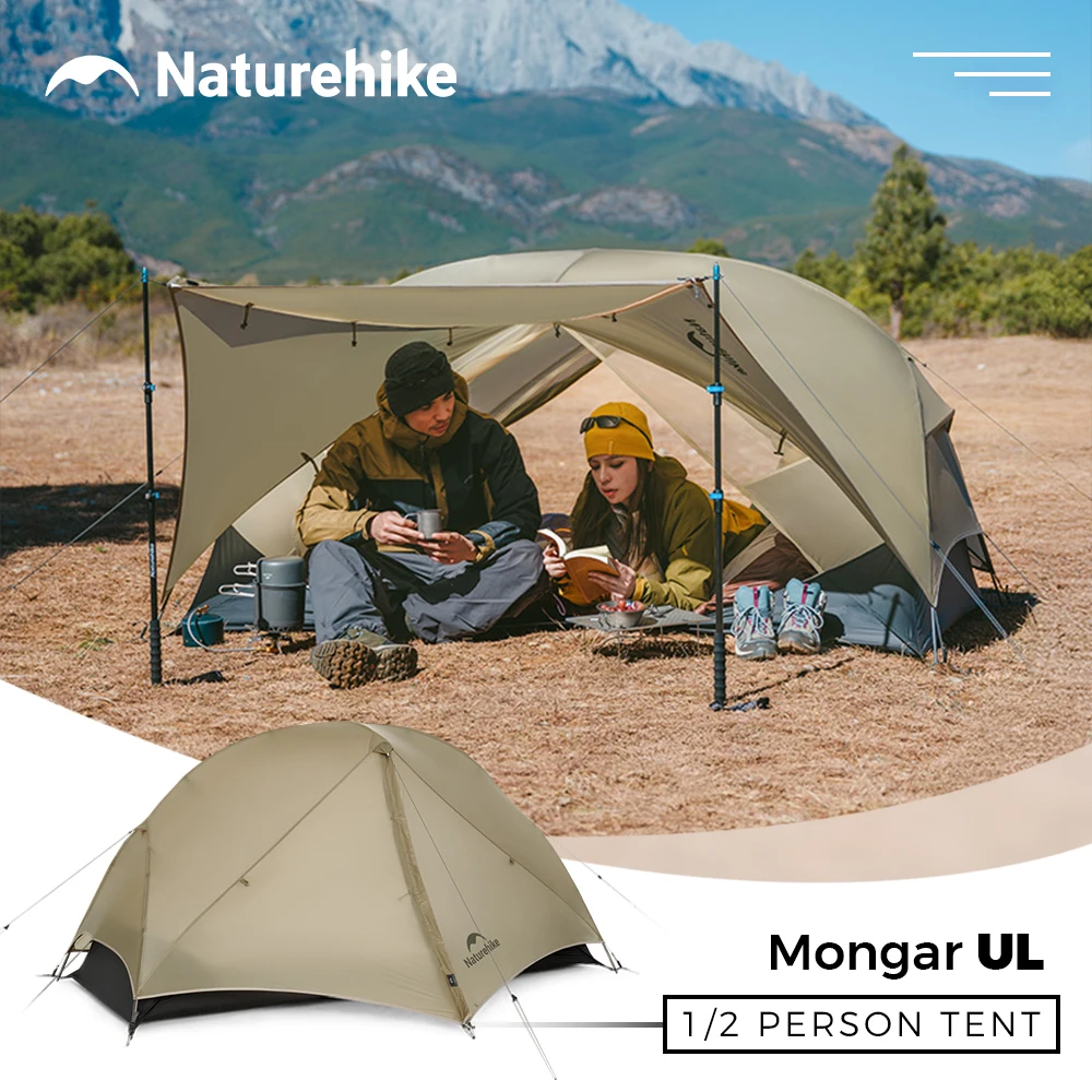 Naturehike Mongar UL PRO 1-3 人用テント 20D 超軽量旅行防水