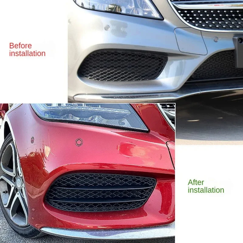 앞 범퍼 안개등 그릴 개조 자동차 액세서리 키트 도구, 메르세데스 벤츠 CLS C218 CLS260 300 AMG 15-17