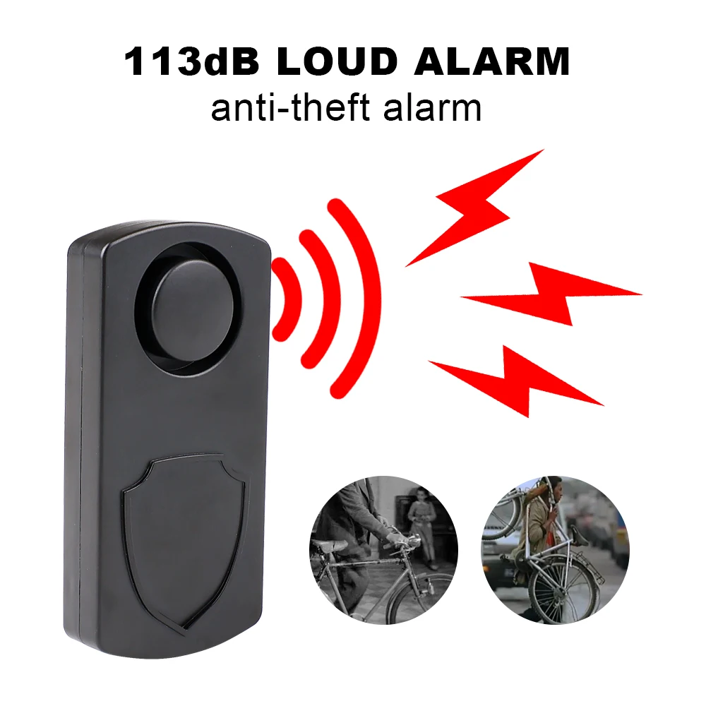 Simple Waterproof Motorcycle Alarm 113dB Remote Control Wireless Anti Lost Warning Alarm Sensor Bike Security Protection