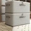 Foldable Clothes Storage Bins with Durable Handle Waterproof Wardrobe Sorting Storage Bucket Large Capacity Multifunction 2