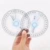 Hot Sale Circular 10cm Plastic 360 Degree Pointer Protractor Rulers Angle Finder for Student Stationery Gift Protractor 5