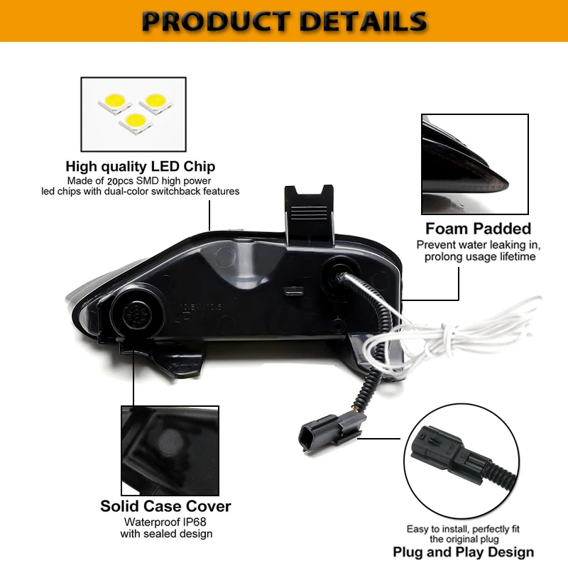 Infiniti Q50 Sport Sequential Amber LED Turn Signal Lights