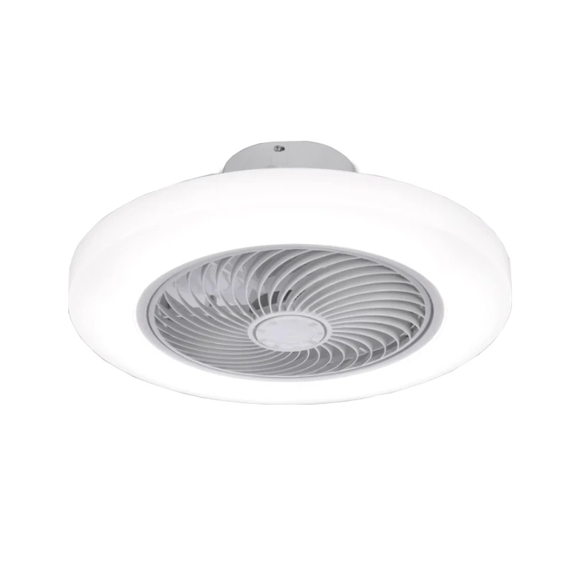 스마트 천장 선풍기 램프, 조도 조절 LED 팬 조명, 원격 제어 침실 장식 환풍기 램프, 보이지 않는 날, 개폐식 무음