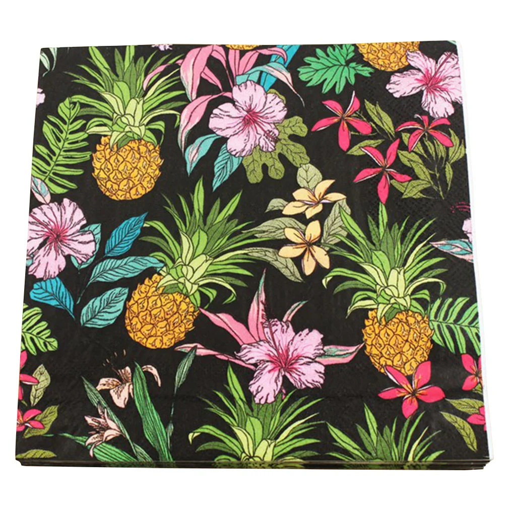 Paper Napkins 20 Pcs Napkins Decoupage Paper Wedding Tissues Birthday Party Cartoon Decorated