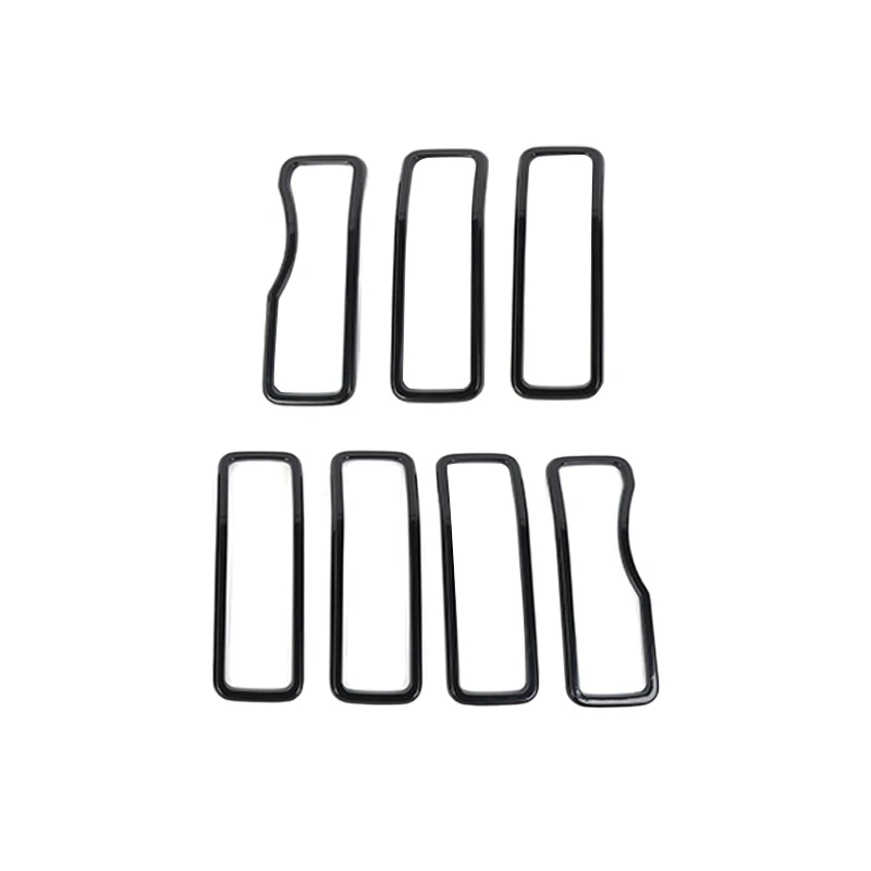 الجبهة مصبغة حلقة غطاء الكسوة ABS الديكور ل جيب را...