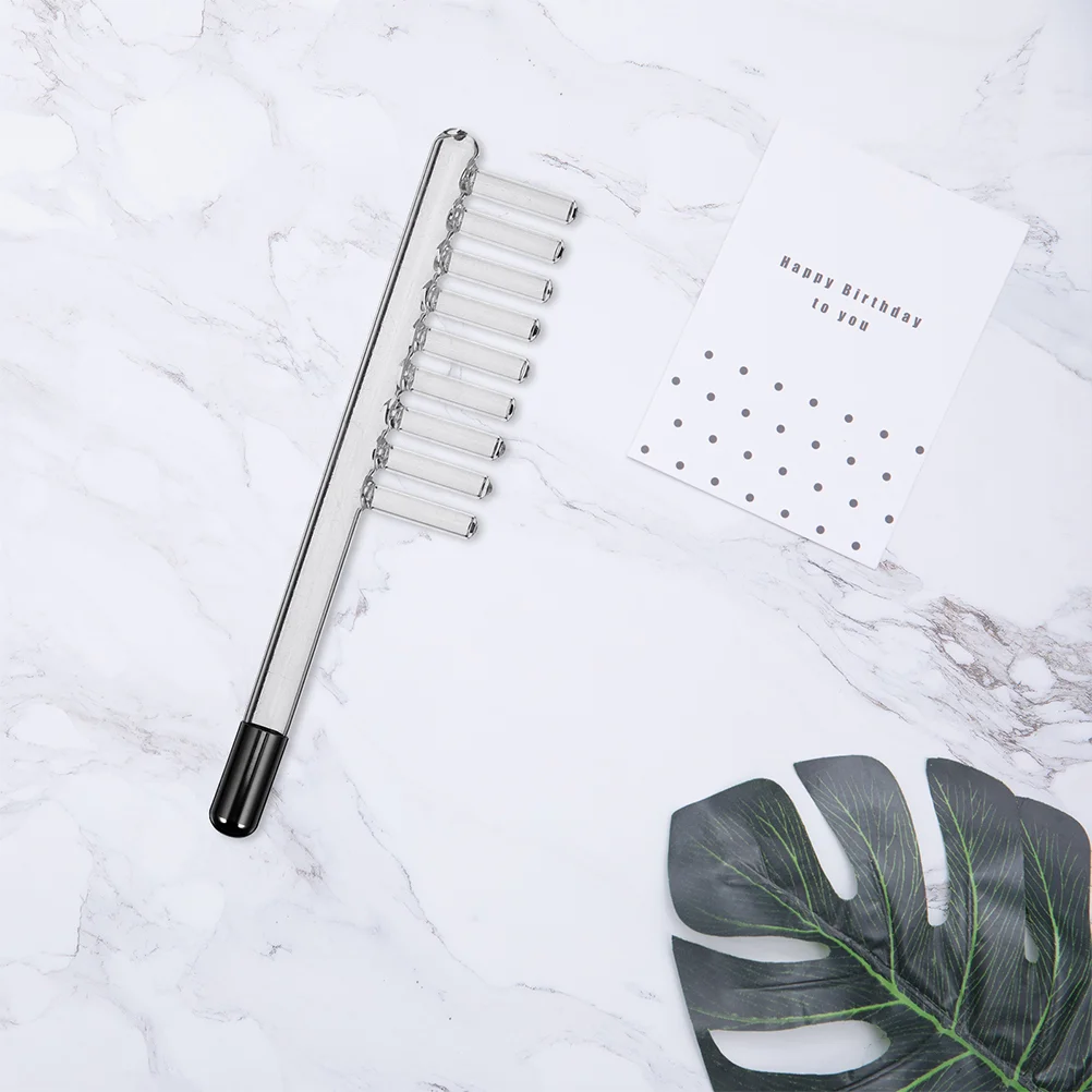 Electrotherapy Instrument Accessories High Frequency Wand Machine Facial Comb Tube Electrode Radio Glass Hair Replacement Parts 6