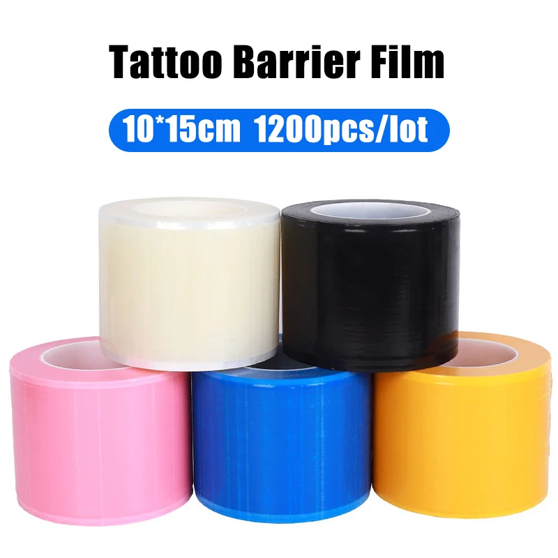 

1 Roll 1200pcs Tattoo Barrier Film Disposable Waterproof For Tattoo Dental Protective Wrap Cling Barrier Film Tape Covers