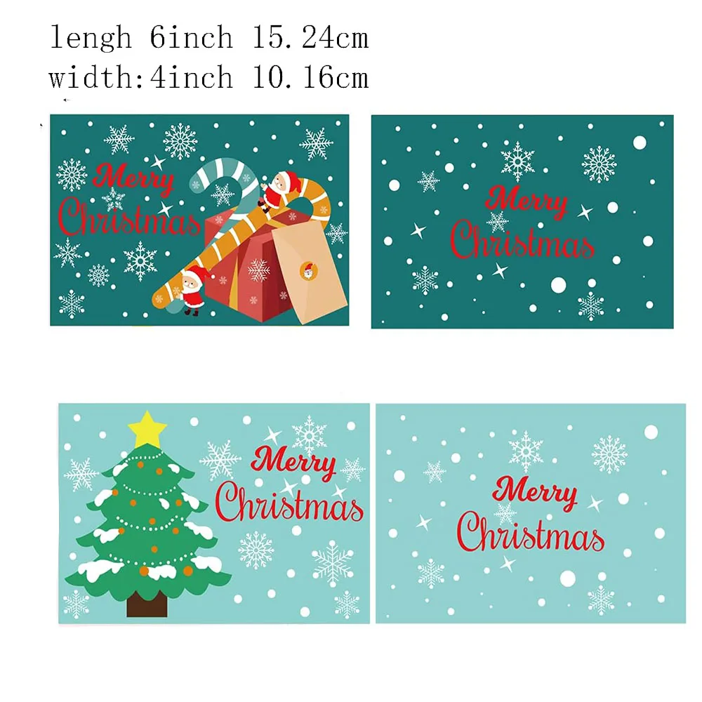 

24 Pcs Merry Christmas Greeting Cards 4*6 Inches Christmas Holiday Greeting Cards Winter Gifts Party Christmas deer