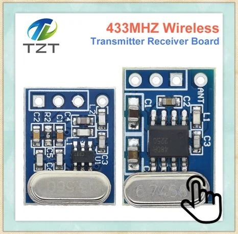 433 Mhz RF Wireless Sender Modul und Empfänger Kit 5 V DC 433 MHZ Wireless Für Arduino Raspberry Pi /ARM/MCU WL Diy Kit – Detail 1