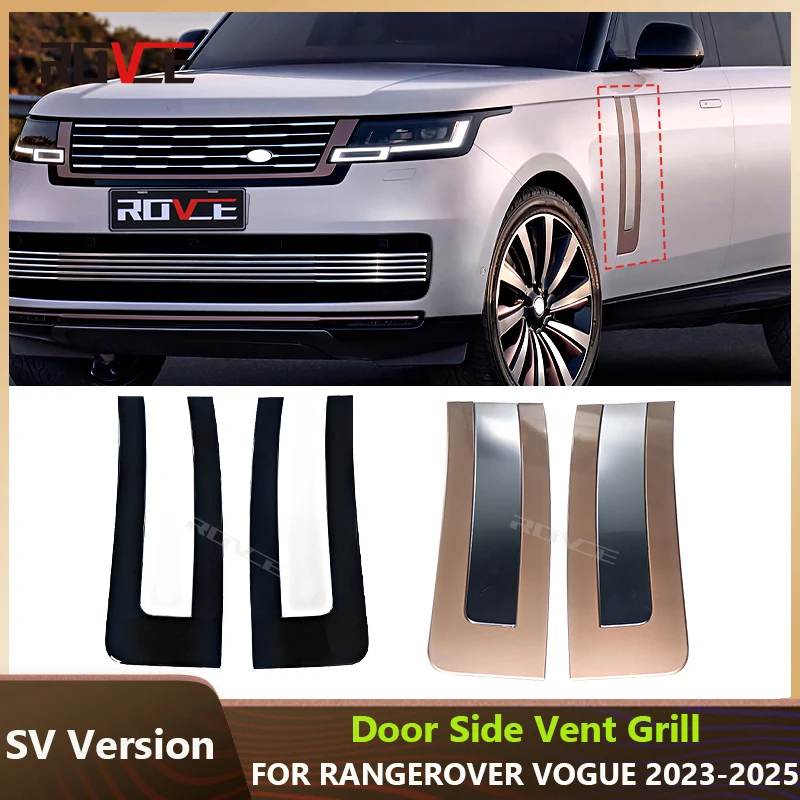 ROVCE SV Version Car Door Side Vent Grille Cover Air Fender Trim