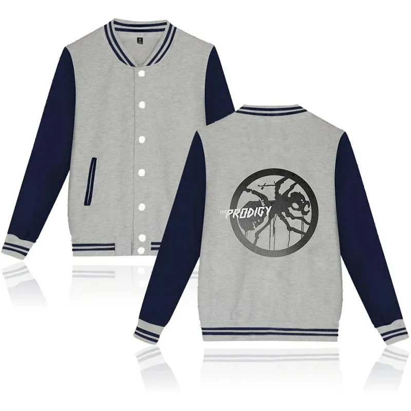 Latest fashion prodigy print button pocket baseball jacket men women hoodie casual coats long sleeve hoodies jackets