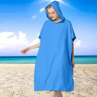 Towel Poncho Adult Absorbent Microfiber Swimming Adult Bathrobe Quick-Dry Changing Towel Beach Poncho Hooded Bath Towel For Men 3