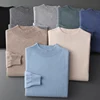 100% Pure Wool Cashmere Sweater Men's Half Turtleneck Pullover Casual Fashion Thickening Top Knitting Sweater 3