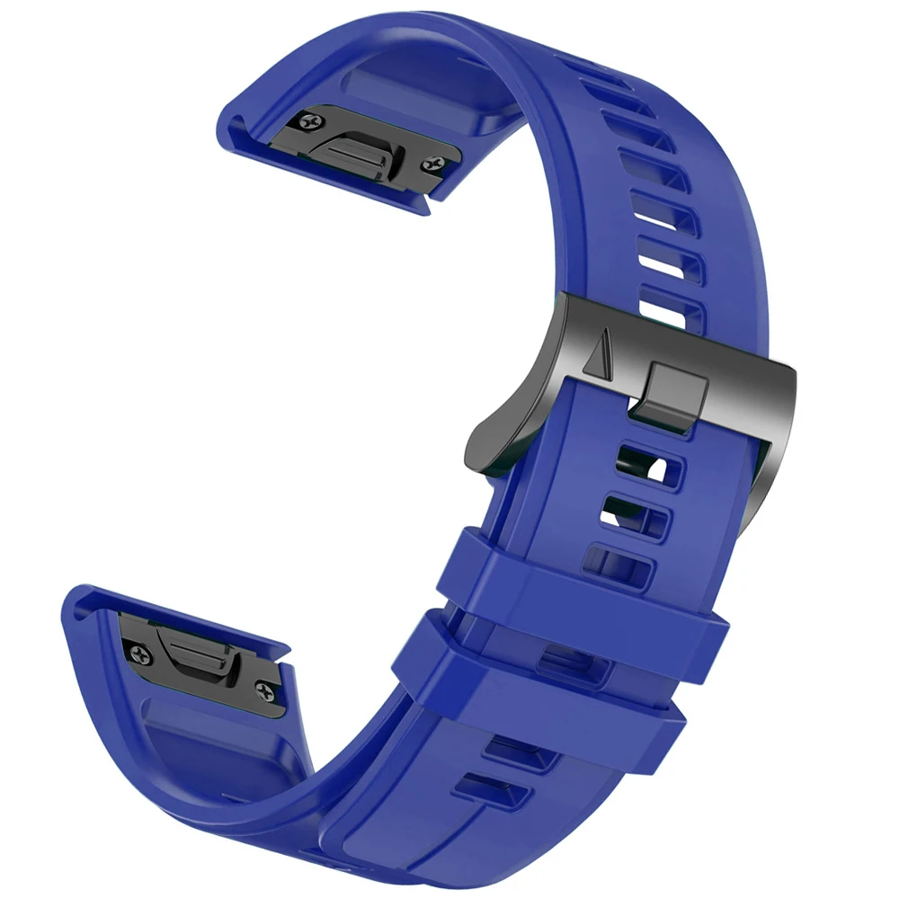 Enhanced Silicone Sports Strap - Outdoor QuickFit Bracelet, 22-26mm