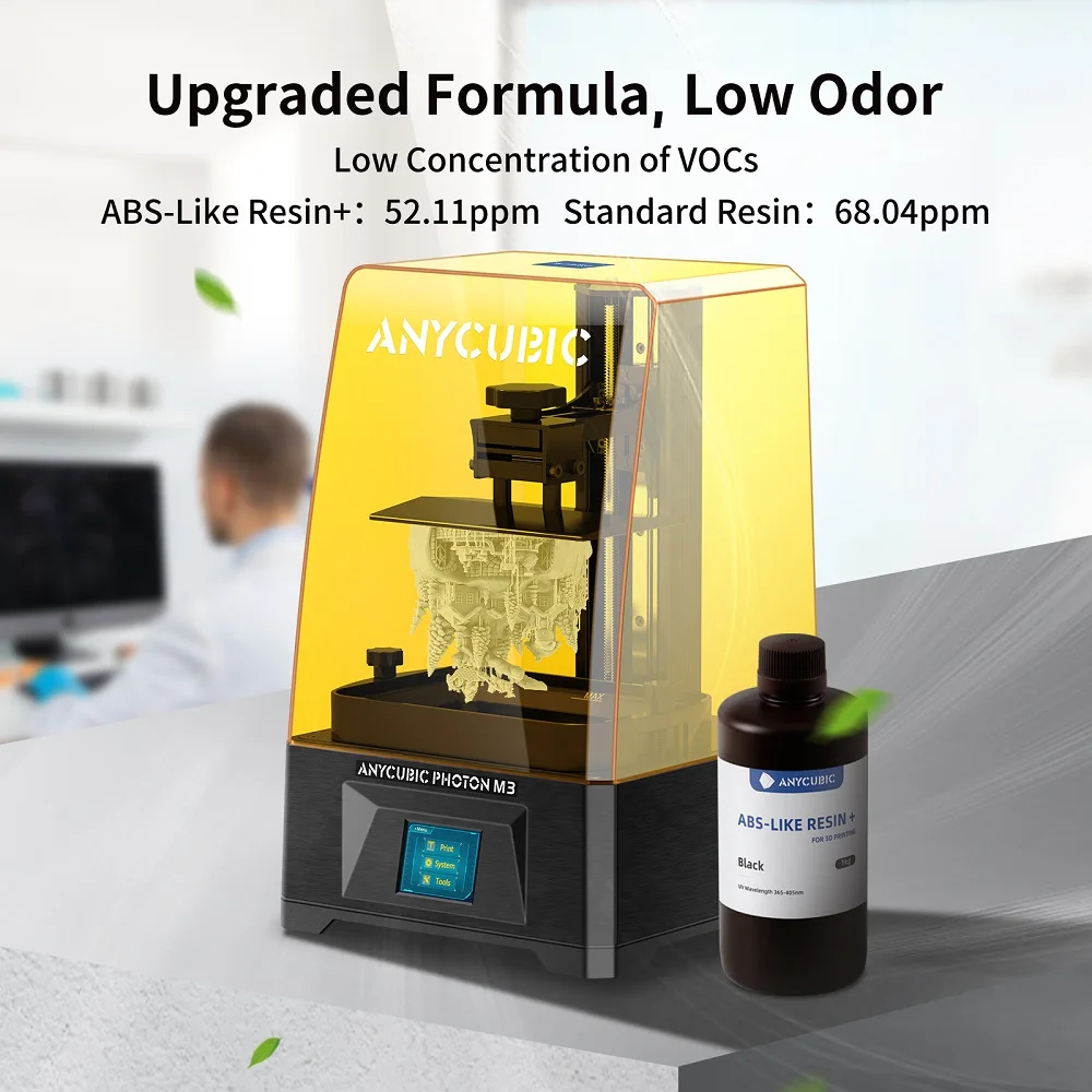 Resina Fotopolímero Padrão Anycubic Alta Precisão para Lcd Cura uv Rápida Abs-like Mais 3d Mais Recente 405nm - Imagem 4