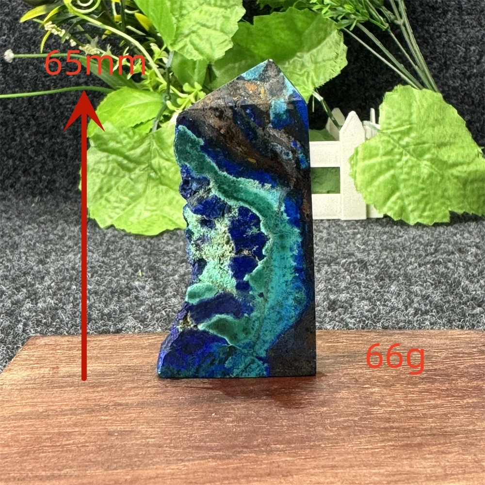 

Natural Crystal Azurite Azurite Galachite Peode Toint Tower Park Polished Stone Crystal Column Healing Aura Witchcraft Gemstone