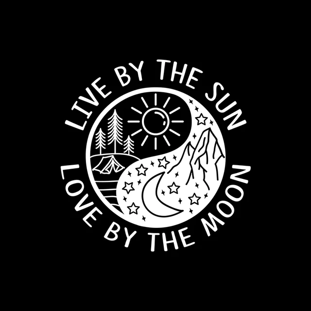 Pegatina de pared de vinilo para senderismo, acampada, montañas